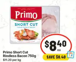 IGA Primo Short Cut Rindless Bacon offer