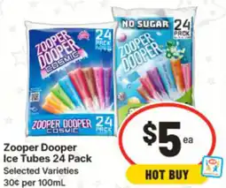 IGA Zooper Dooper Ice Tubes offer