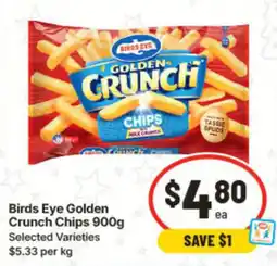 IGA Birds Eye Golden Crunch Chips offer