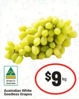 IGA Australian White Seedless Grapes offer
