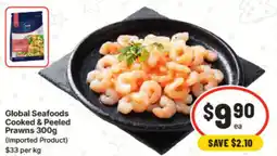 IGA Global Seafoods Cooked & Peeled Prawns offer