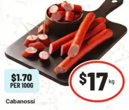 IGA Cabanossi offer