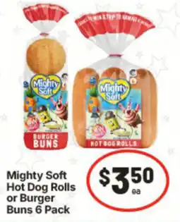IGA Mighty Soft Hot Dog Rolls or Burger Buns offer