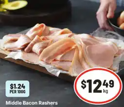 IGA Middle Bacon Rashers offer