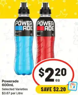 IGA Powerade offer
