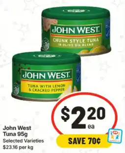 IGA John West Tuna offer
