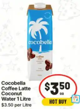 IGA Cocobella Coffee Latte Coconut Water offer