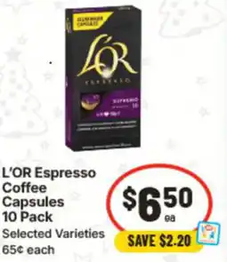 IGA L'OR Espresso Coffee Capsules offer