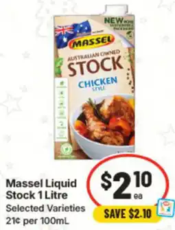 IGA Massel Liquid Stock offer