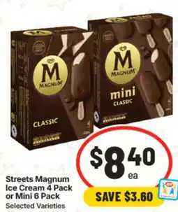 IGA Streets Magnum Ice Cream offer