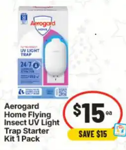 IGA Aerogard Home Flying Insect UV Light Trap Starter Kit offer