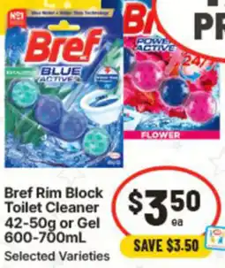 IGA Bref Rim Block Toilet Cleaner offer