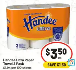 IGA Handee Ultra Paper Towel offer