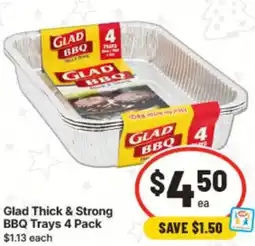 IGA Glad Thick & Strong BBQ Trays offer