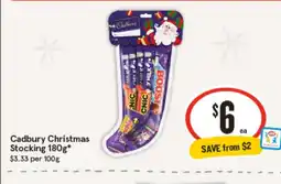 IGA Cadbury christmas stocking 180g* offer