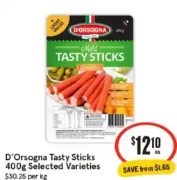 IGA D'Orsogna Tasty Sticks offer