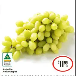 IGA Australian White Grapes offer