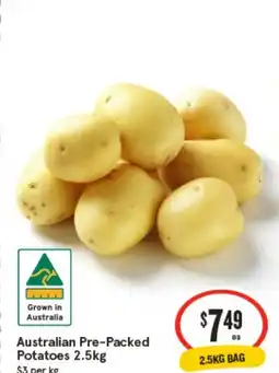 IGA Australian pre-packed potatoes offer