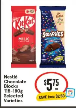 IGA Nestlé Chocolate Blocks offer