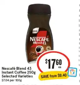 IGA Nescafé blend 43 instant coffee offer