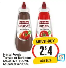 IGA Master Foods Tomato or Barbecue Sauce offer