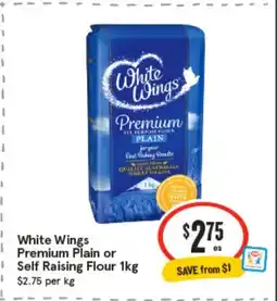 IGA White Wings Premium Plain or Self Raising Flour offer
