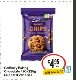 IGA Cadbury baking chocolate offer