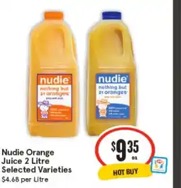 IGA Nudie orange juice offer