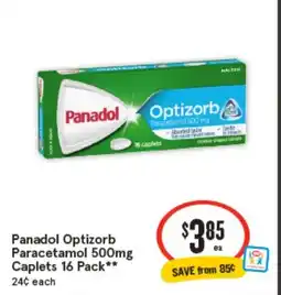 IGA Panadol optizorb paracetamol offer