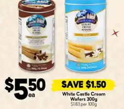 Drakes White Castle Cream Wafers offer