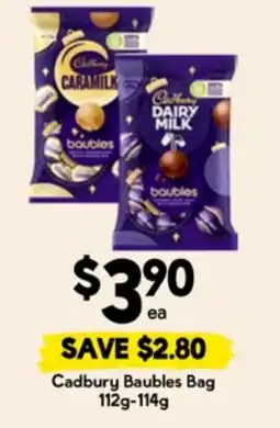 Drakes Cadbury baubles bag offer