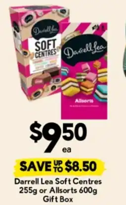 Drakes Darrell lea soft centres or allsorts gift box offer