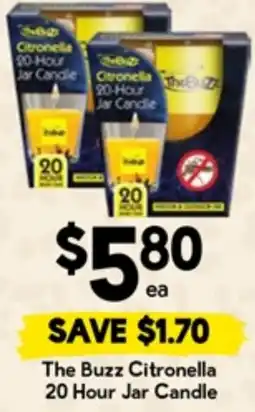 Drakes The Buzz Citronella 20 Hour Jar Candle offer