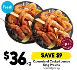 Drakes Queensland Cooked Jumbo King Prawns offer