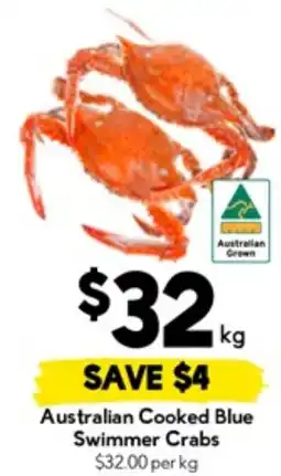 Drakes Australian Cooked Blue Swimmer Crabs offer