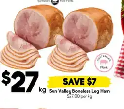 Drakes Sun valley boneless leg ham offer