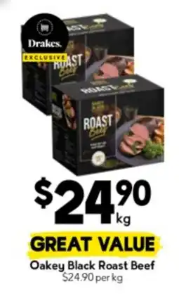Drakes Great value oakey black roast beef offer