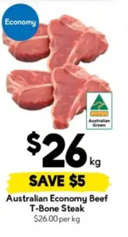Drakes Australian economy beef t-bone steak offer