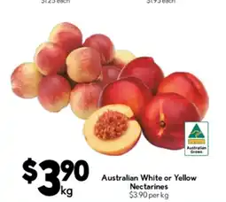 Drakes Australian white or yellow nectarines offer