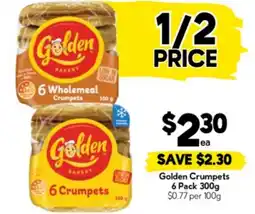 Drakes Golden crumpets offer