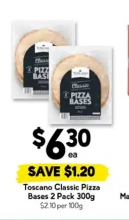Drakes Toscano classic pizza bases offer