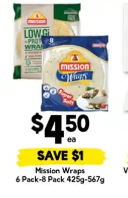 Drakes Mission wraps offer