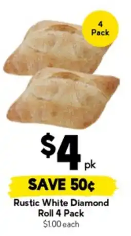 Drakes Rustic white diamond roll offer