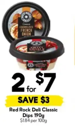 Drakes Red rock deli classic dips offer