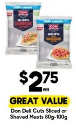 Drakes Don deli cuts sliced or shaved meats offer