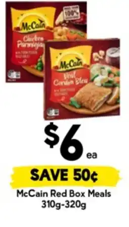Drakes Mccain red box meals offer