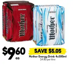 Drakes Mother energy drink offer