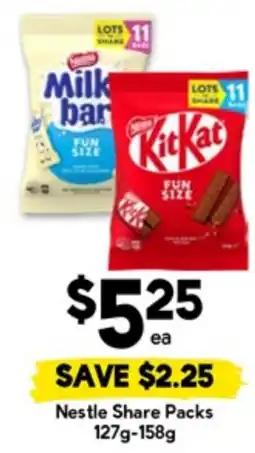 Drakes Nestle share packs offer