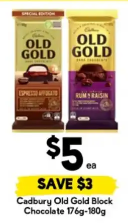 Drakes Cadbury old gold block chocolate offer