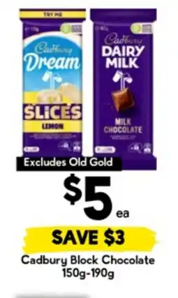 Drakes Cadbury block chocolate offer